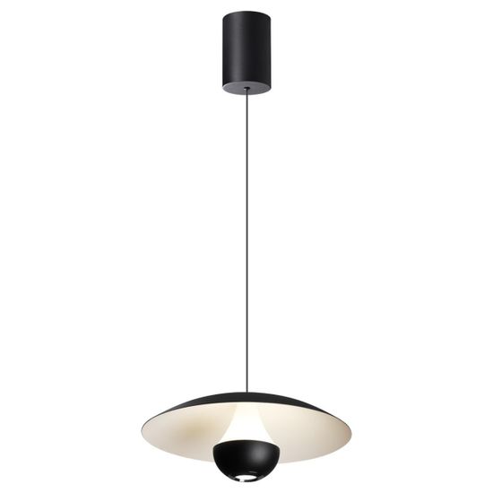 359336 OVER NT24 324 черный Светильник подвесной с механизмом регулировки высоты, провод 2м IP20 LED 4W вниз/3W вверх 760Лм 3000K 170-265V IMAN