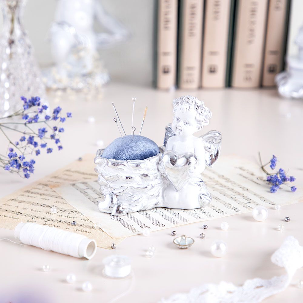 Игольница Ин Лав Белая Сильвер