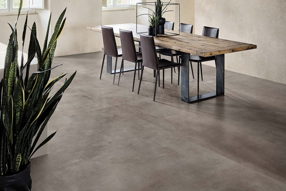 Plain Cement Coffee-Grey Matt Спеченный камень 120*270/0.6