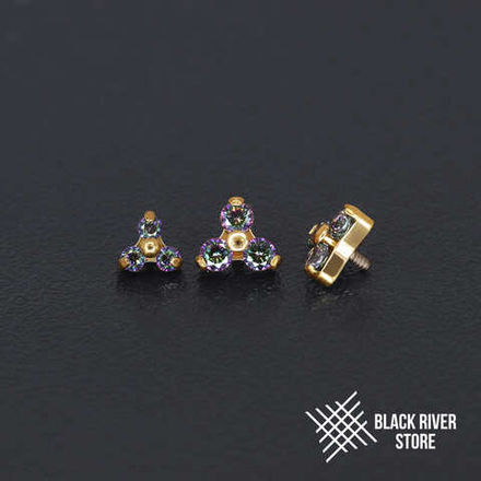 Trio Mystic Topaz PVD Yellow