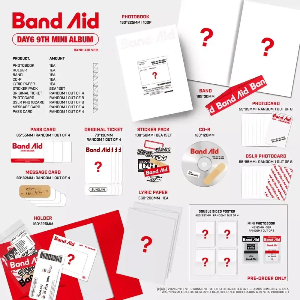 Альбом DAY6 - Band Aid (Band Aid ver.)