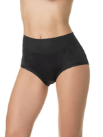 Трусы с высокой линией талии из деликатного бамбукового полотна (Размер: XL) (Цвет: серый)