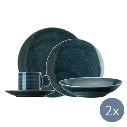 Thomas Rosenthal Group Кофейно-столовый сервиз Loft Colour на 2 персоны ночь голубая
