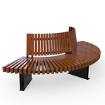 Скамейка Rail Road 03 внешний радиус