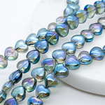 Бусина стекло Сердце, размер 7,7*8,5 мм, цена за набор 10 шт