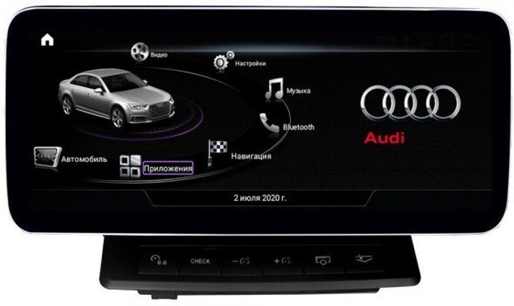 Магнитола для Audi Q7 2005-2009 (MMI-2G) - Parafar PF79492G монитор 10&quot; на Android 11, SIM-слот, 6ГБ-128ГБ