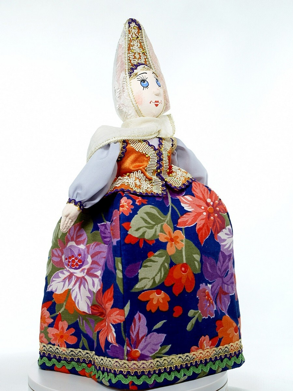 Кукла Баба на чайник текстильная