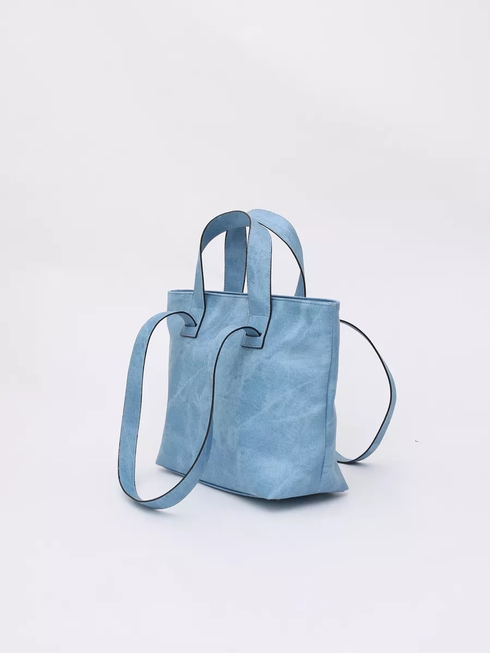 сумка тоут через плечо средняя с двумя ручками