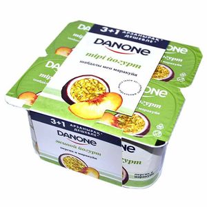 ЙОГУРТ ПЕРСИК МАРАКУЙЯ МУЛЬТИПАК 4ШТх120ГР DANONE