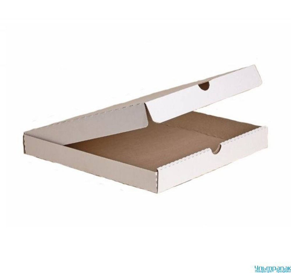 Коробка для пиццы 300х300х40 белая 1/ шт.(50 шт.)