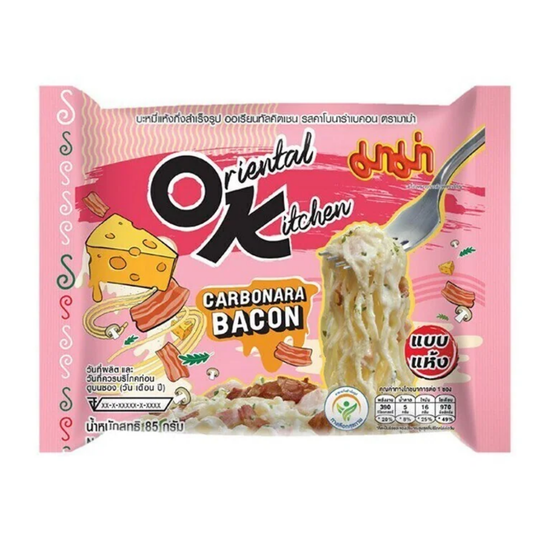 Лапша быстрого приготовления Mama Oriental Kitchen Instant Noodle Pack 4 Cabonara 85гр (Таиланд)