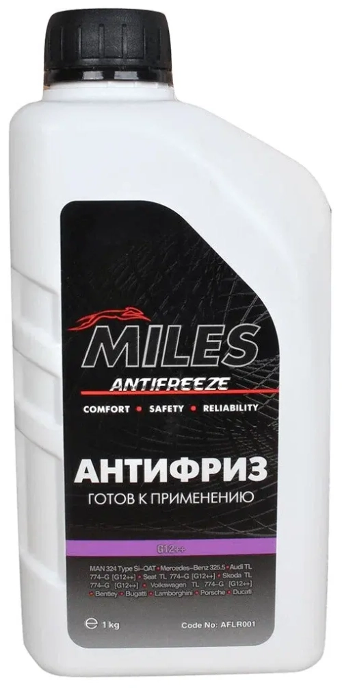 Антифриз MILES фиолетовый G12++ готовый 1кг