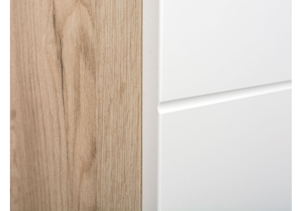 Модульная прихожая Лайн дуб серый craft K 002 PW / белый глянец пвх комплектация 1