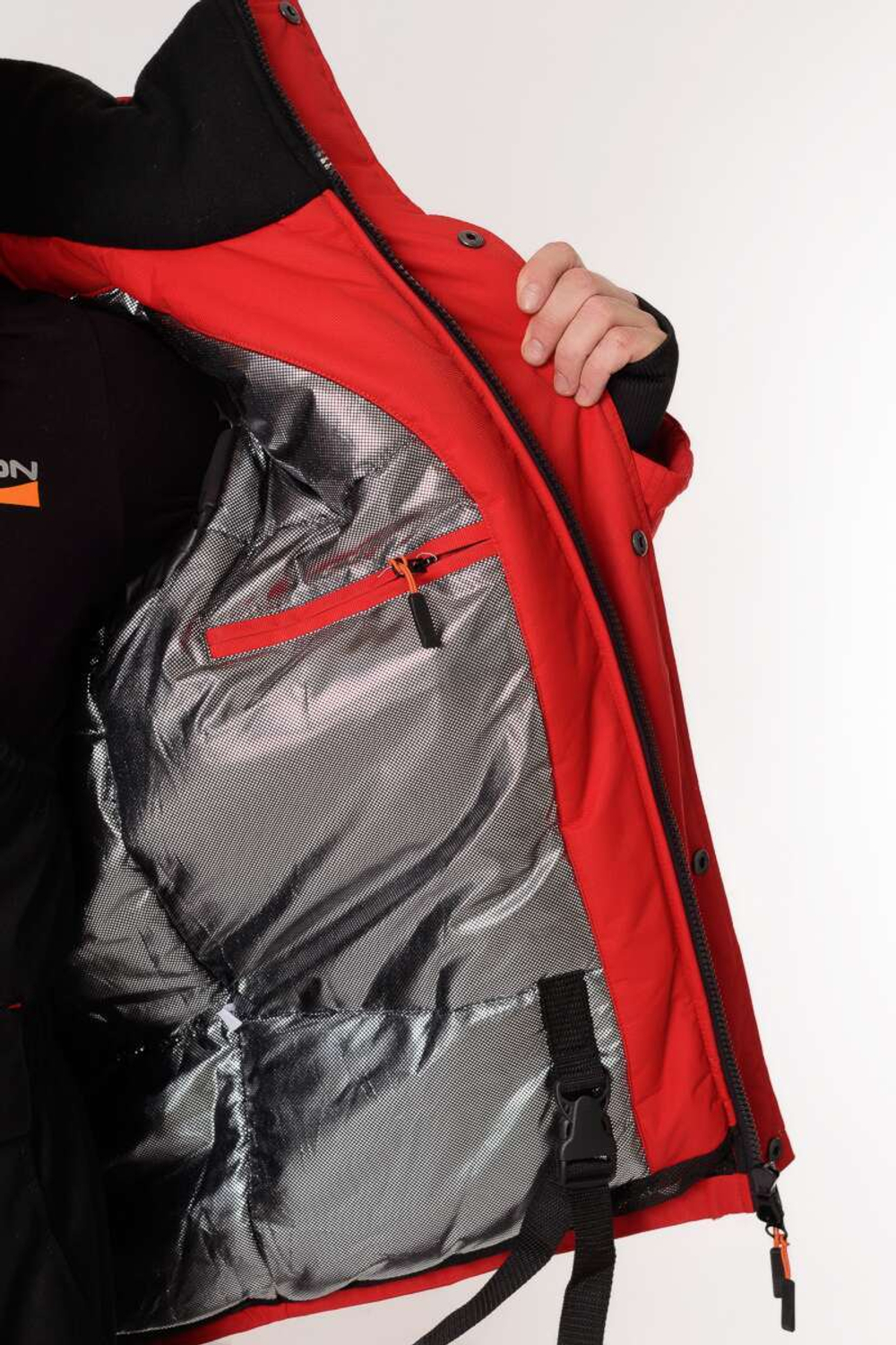 Зимний мужской костюм-поплавок TritonGear Skif -40 (Таслан) Красный/Чёрный