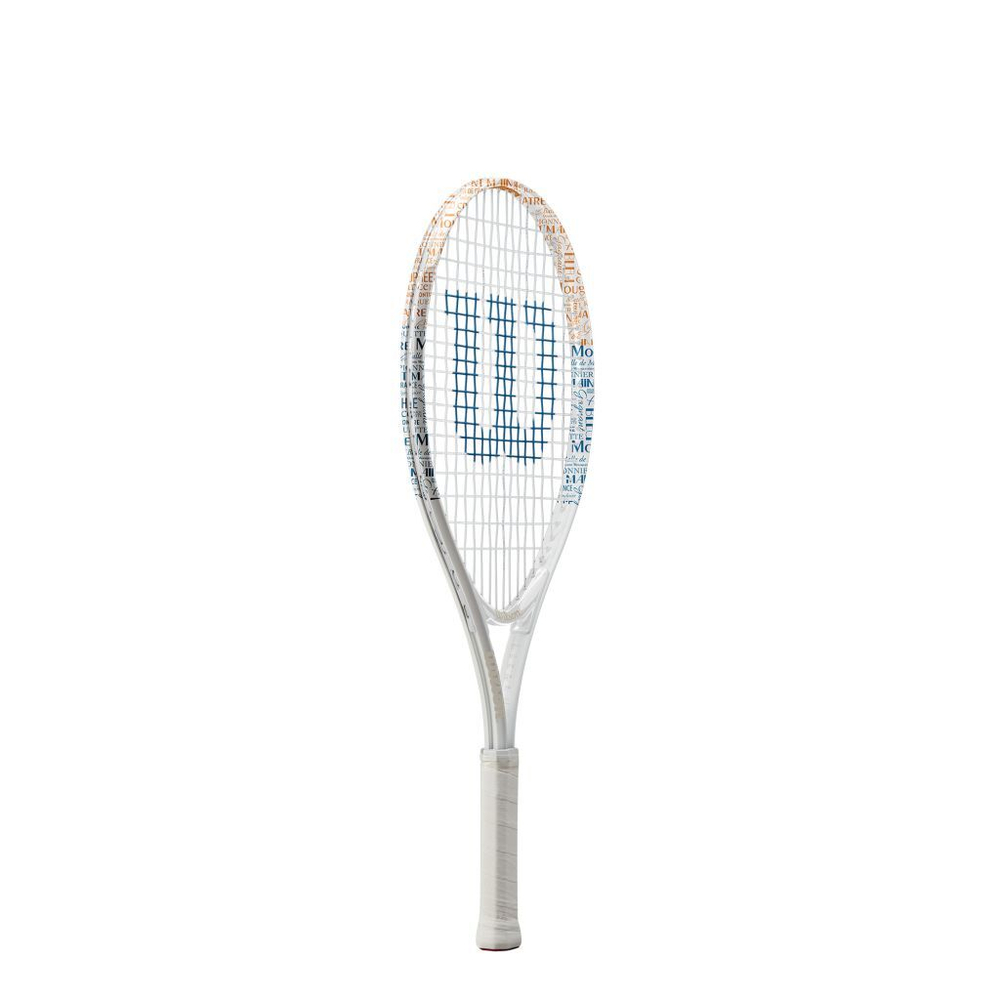 Детская теннисная ракетка Wilson Roland Garros Elite 23 - white/blue/clay red