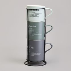 НАБОР КРУЖЕК LEFARD 3ШТ НА МЕТАЛ.ПОДСТАВКЕ 250/320/400МЛ