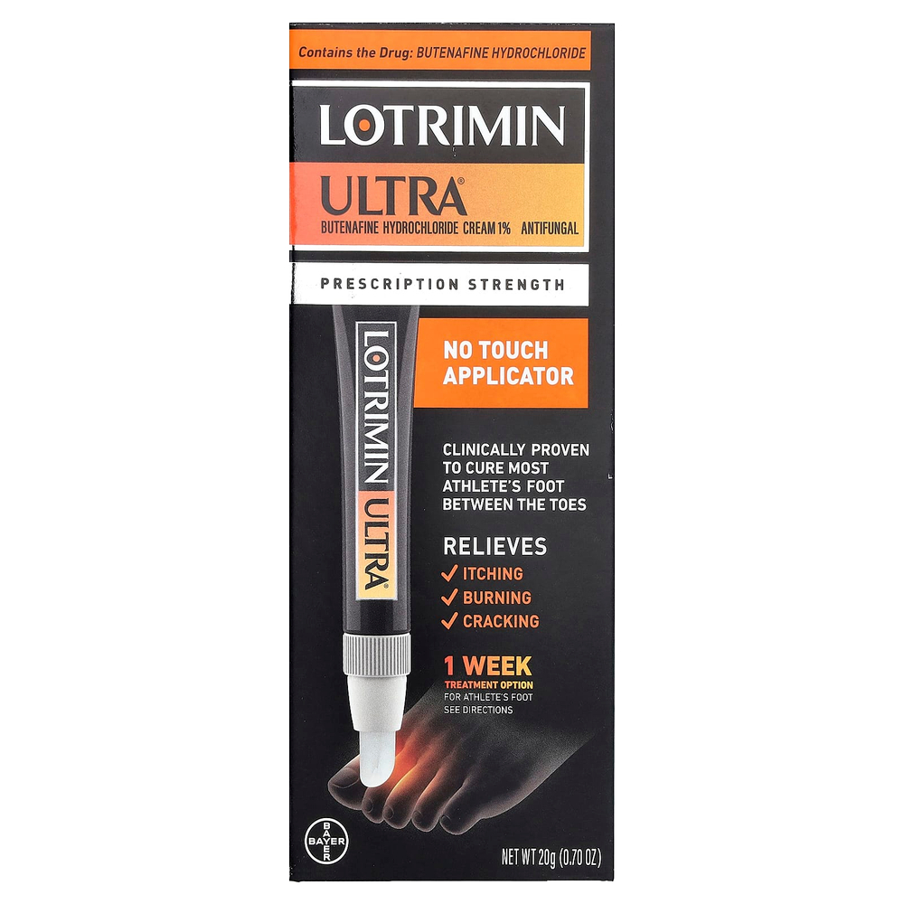 Lotrimin, крем для ног, с аппликатором, не вызывающим раздражения, 20 г (0,7 унции)
