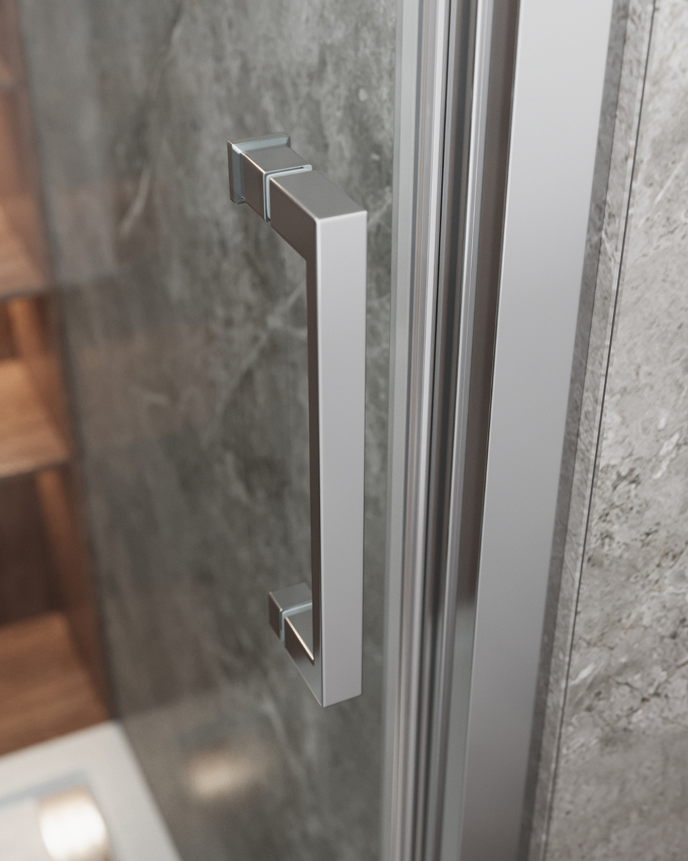 Душевой уголок Cezares MOLVENO-AHF-31-120/80-C-CR-IV, 120х80х195, профиль хром, стекло прозрачное