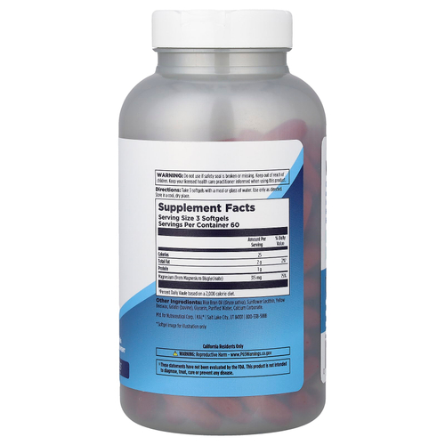 KAL, глицинат магния, 180 капсул (105 мг в капсуле)