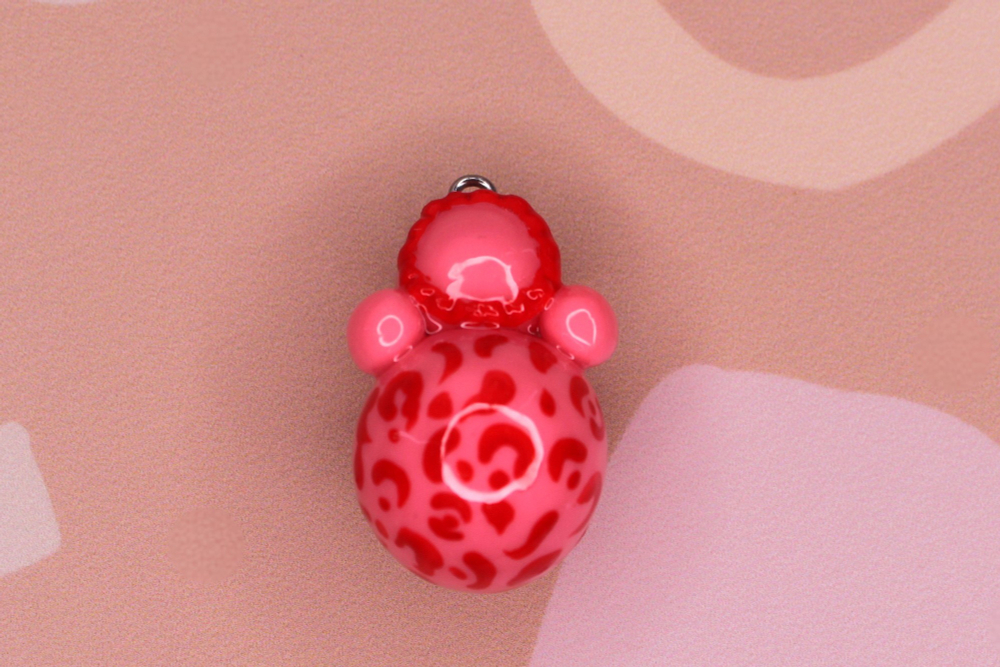 Подвеска неваляшка полимерная глина 35х25 мм