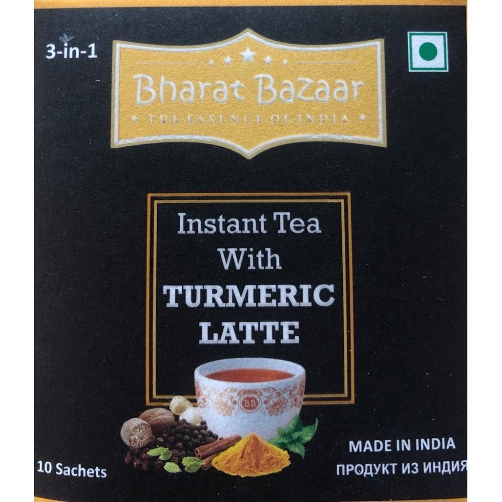 Чай растворимый Куркума Латте Bharat Bazaar 10 саше 2 шт