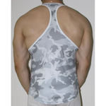 Мужская майка серой камуфляжной расцветки (Размер: M) (Цвет: белый)