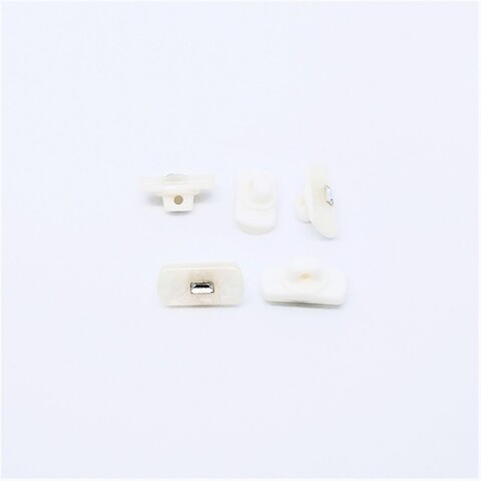 Пуговицы №609, на ножке, 15мм, цв.белый (CB D055)