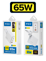 Сетевой адаптер GaN PZX P69E Super Fast charger 2*PD3.0 + QC 65W (кабель Type-C - Type-C)