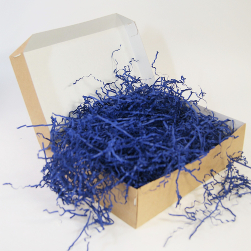 Бумажный наполнитель для подарков Кобальт 500гр (ширина 3мм)
