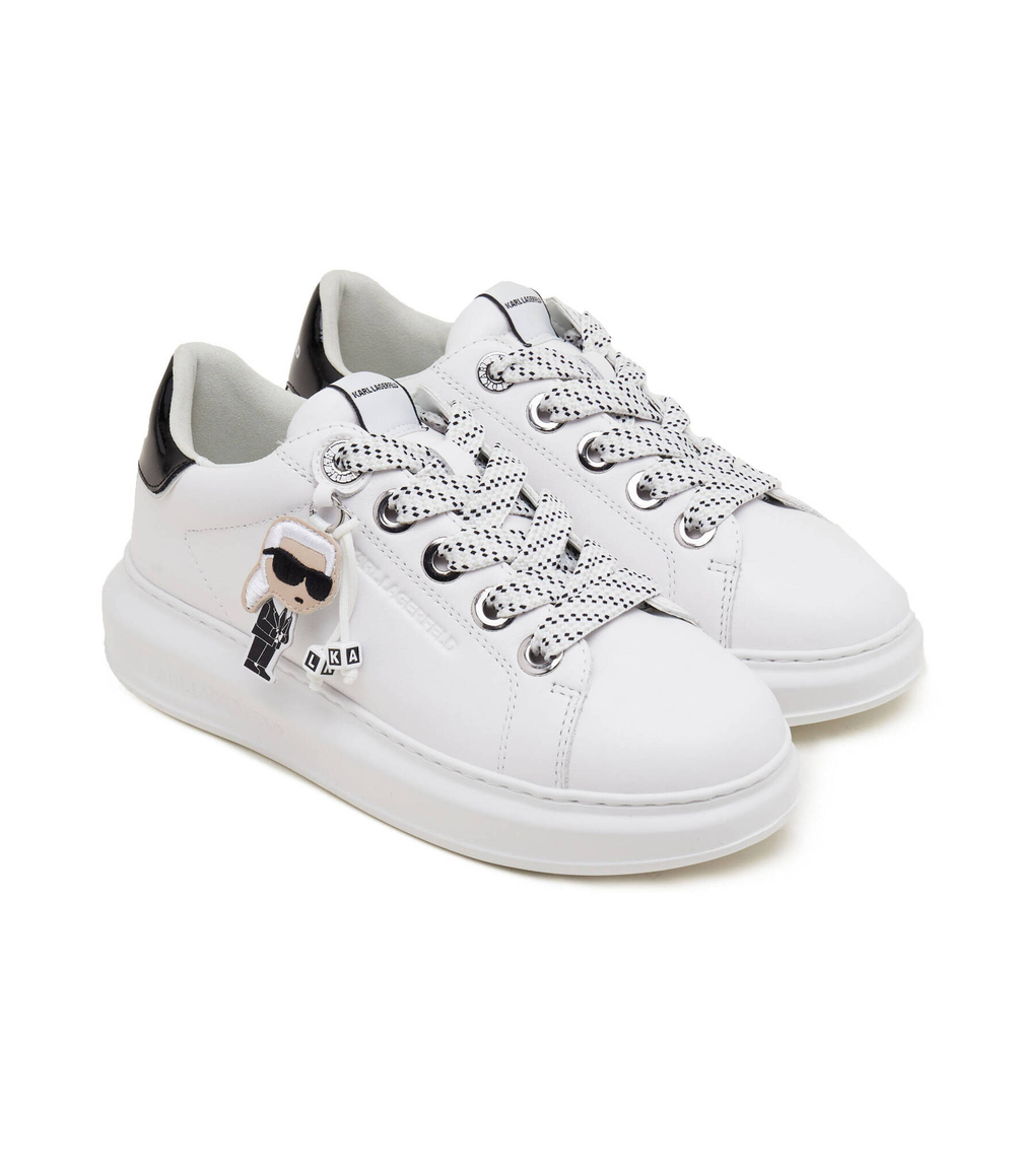 Кожаные кроссовки kapri Karl Lagerfeld - белый(KL62576N)