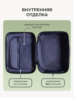 Чемодан L с кейсом в комплекте Желтый