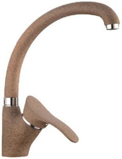 смеситель кухня LEDEME картридж д.40мм, цвет песочный пляж L4101-300