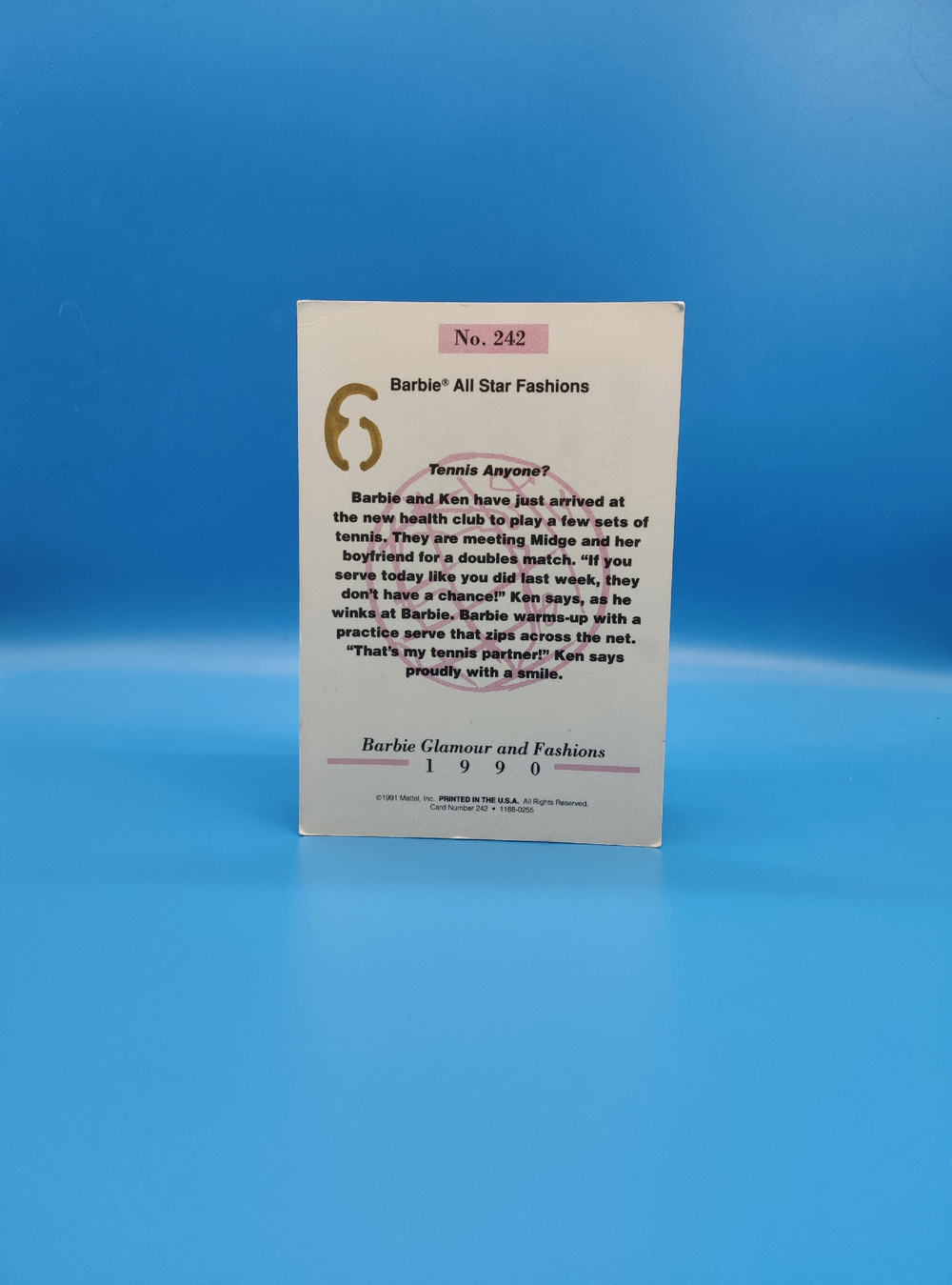 Аксессуар винтажная карточка Барби 90х 03969