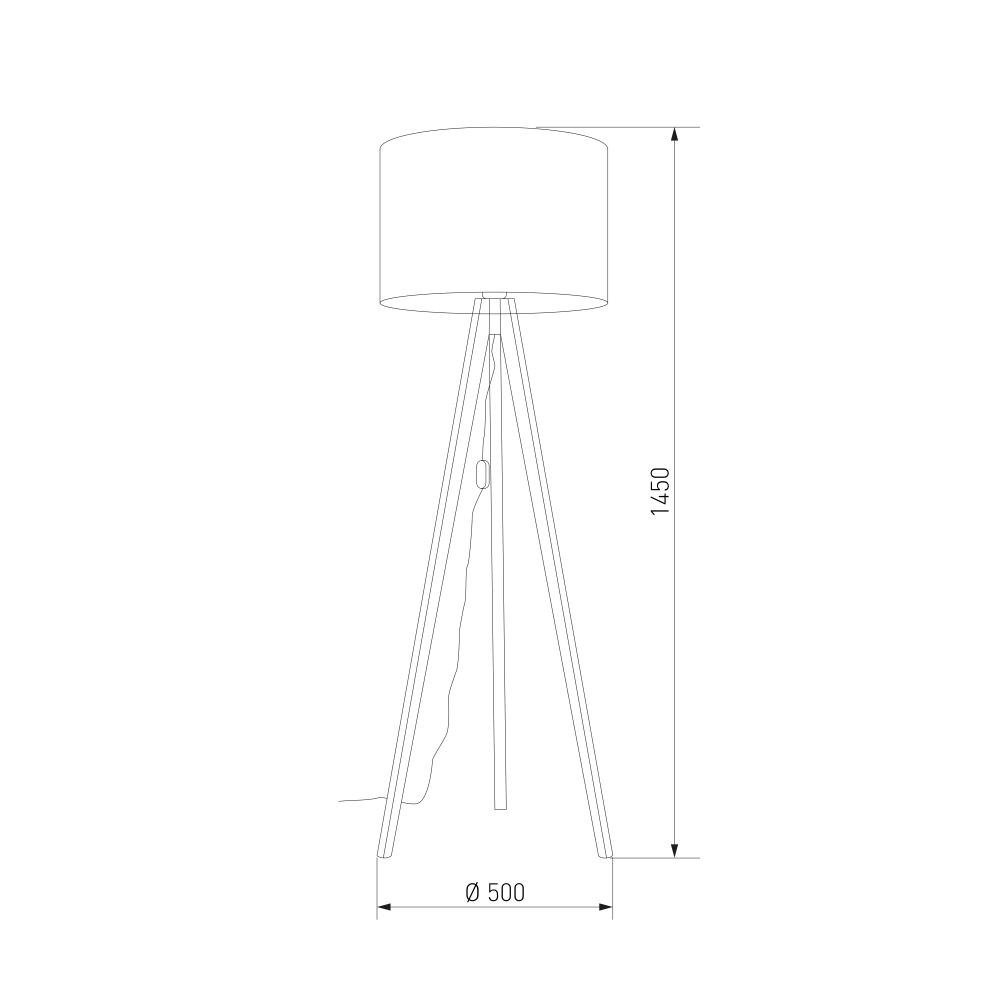 Напольный светильник с тканевым абажуром 16007 Grand