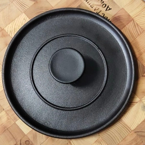 Крышка-Пресс чугунная круглая 21 см Гардарика