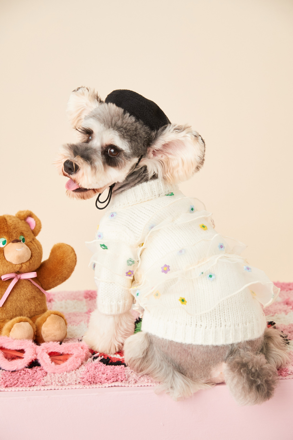 Свитер для животных Цветочные рюшки