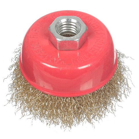 Щетка для УШМ Bartex, 75 мм, чашка, гайка М14, 99575, шт