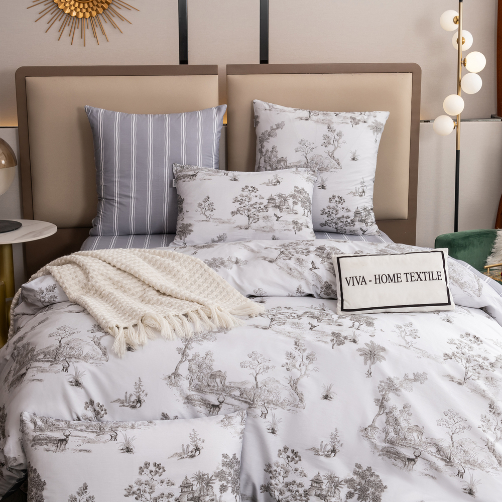 Комплект постельного белья Делюкс Сатин 100% хлопок L440