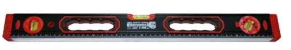 Уровень алюм 2глазка+1повор. магнитный+линейка Профи   60см  точность 1мм/м Монтажник  610600