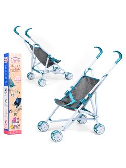 Коляска для кукол трость, прогулочная, цвет серый (H1015)