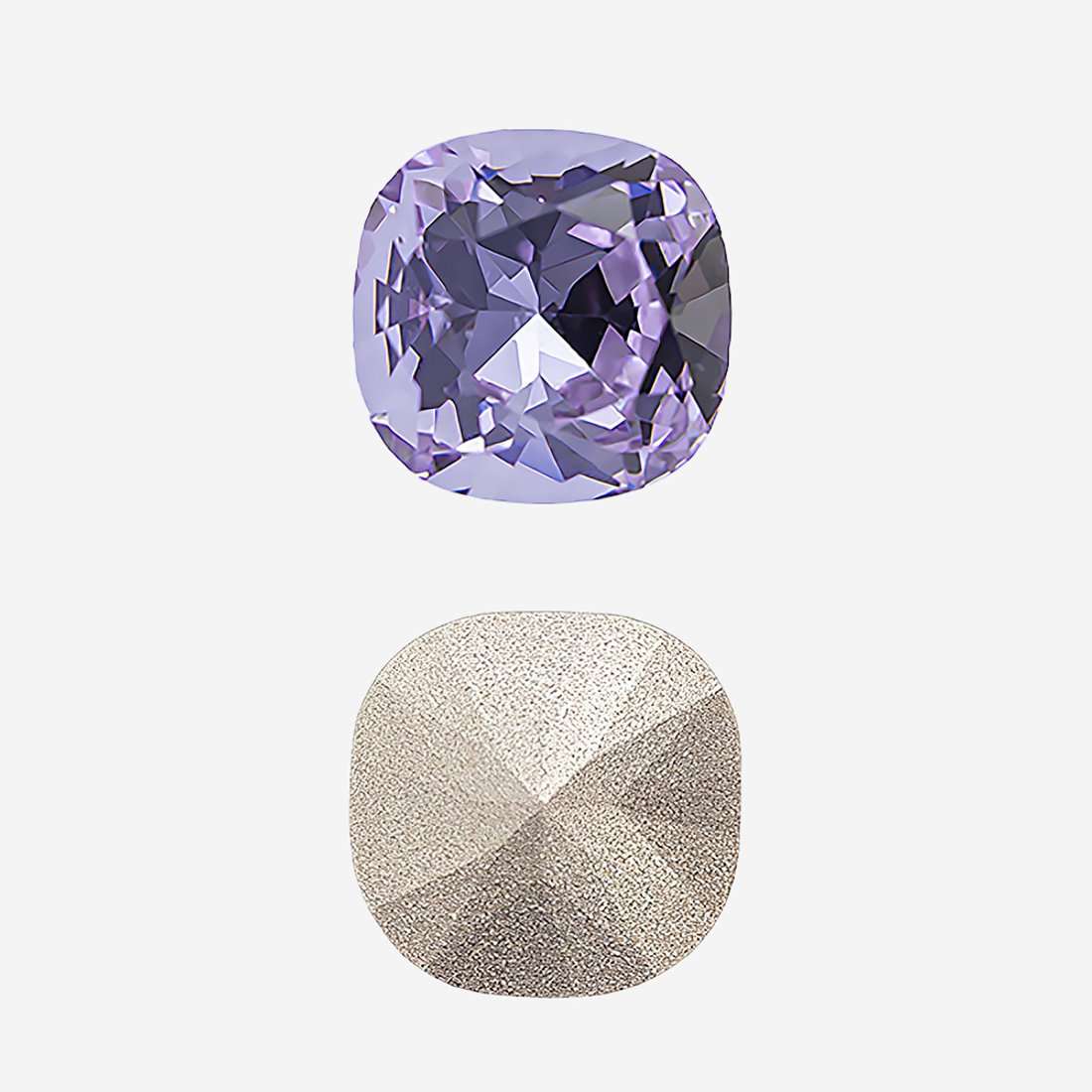 Кристалл Кушон (Сushion), оттенок "Фиолетовый"/"Violet", 12мм