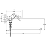 Смеситель для ванны, G.lauf, с картриджем, хром, LOF6-A033
