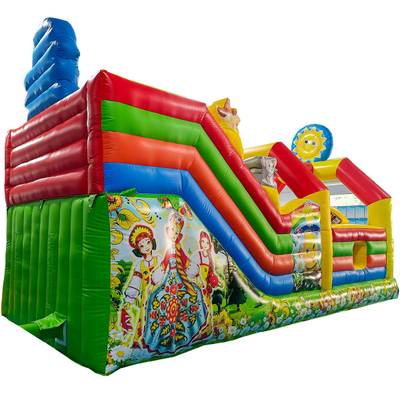 Коммерческий надувной батут «Добрая русская сказка 2», 8*4*5 м