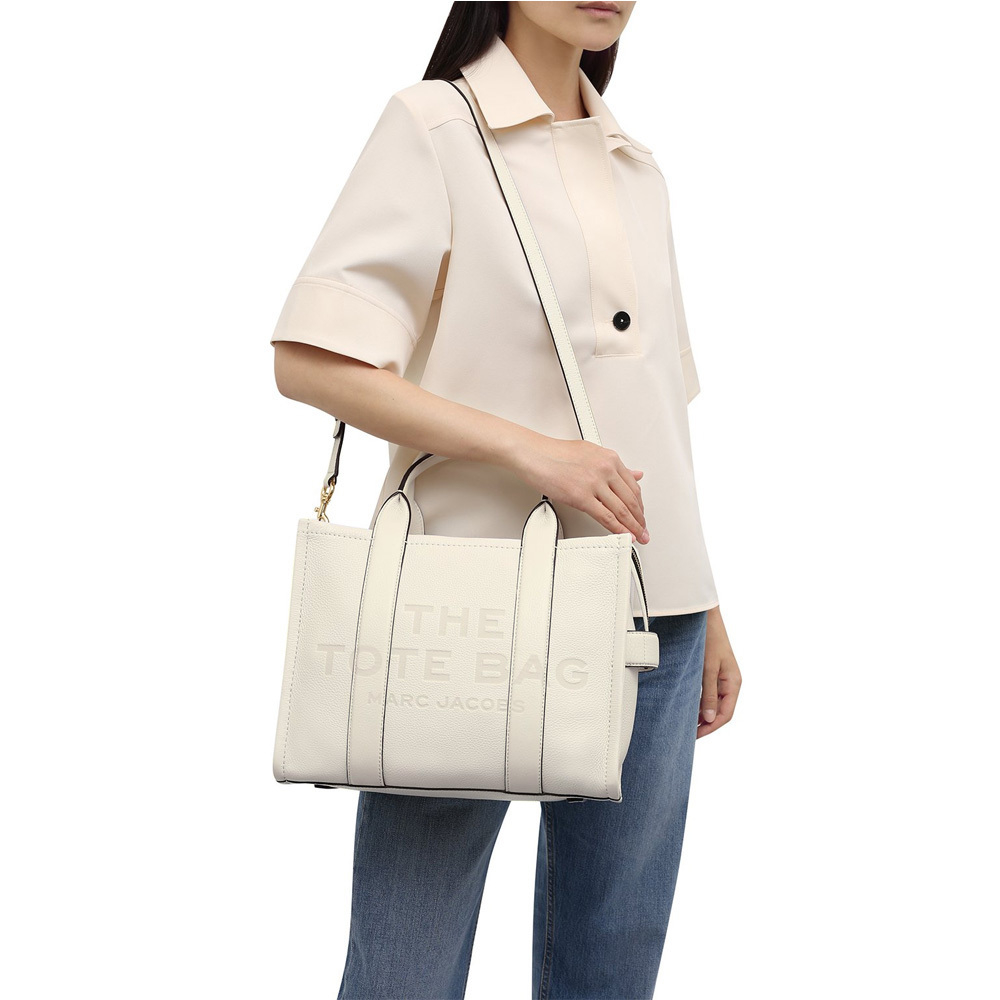 СУМКА MARC JACOBS THE LEATHER MEDIUM TOTE BAG COTTON