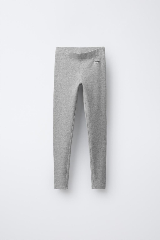 ZARA ЛЕГИНСЫ В РУБЧИК, СЕРЫЙ МЕЛАНЖ