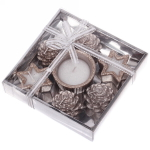 Набор свечей «Чудесный лес» 14х14х3 см, шампань