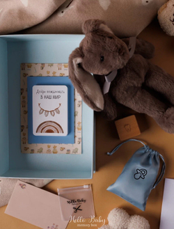 MemoryBox голубой "Игрушка Зайка"