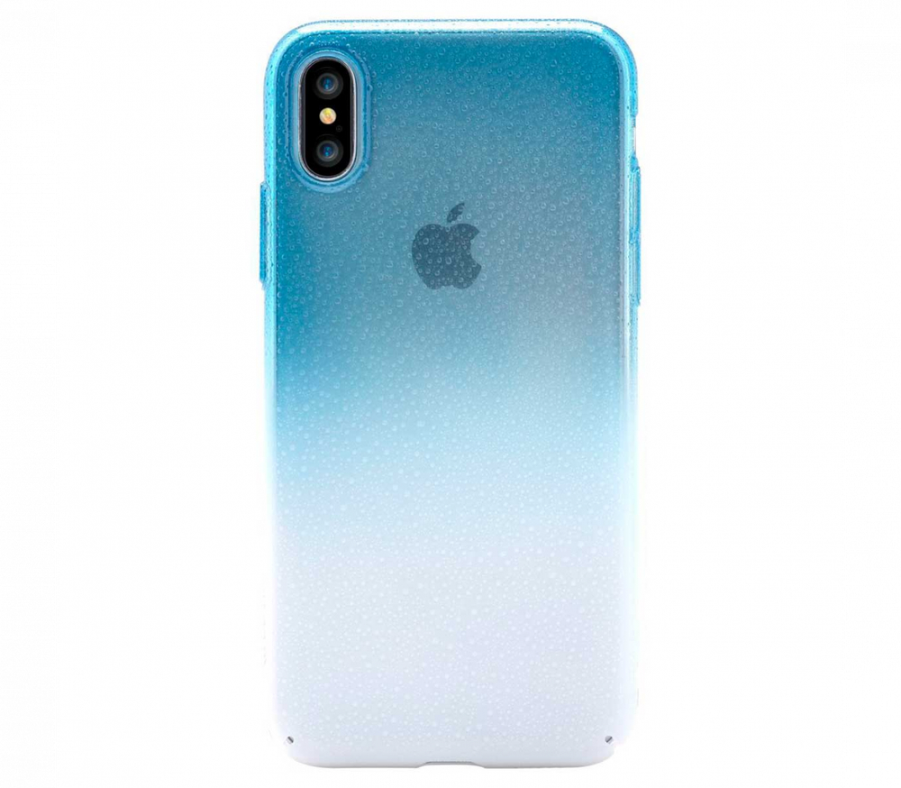 Чехол-накладка Devia Amber case для Apple iPhone X/Xs силиконовый (Blue)