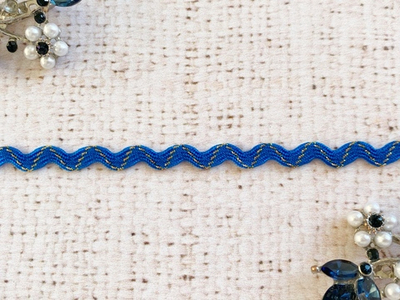 Тесьма "Вьюнок" люрекс золото, ш. 4-5 мм, пр-во Россия