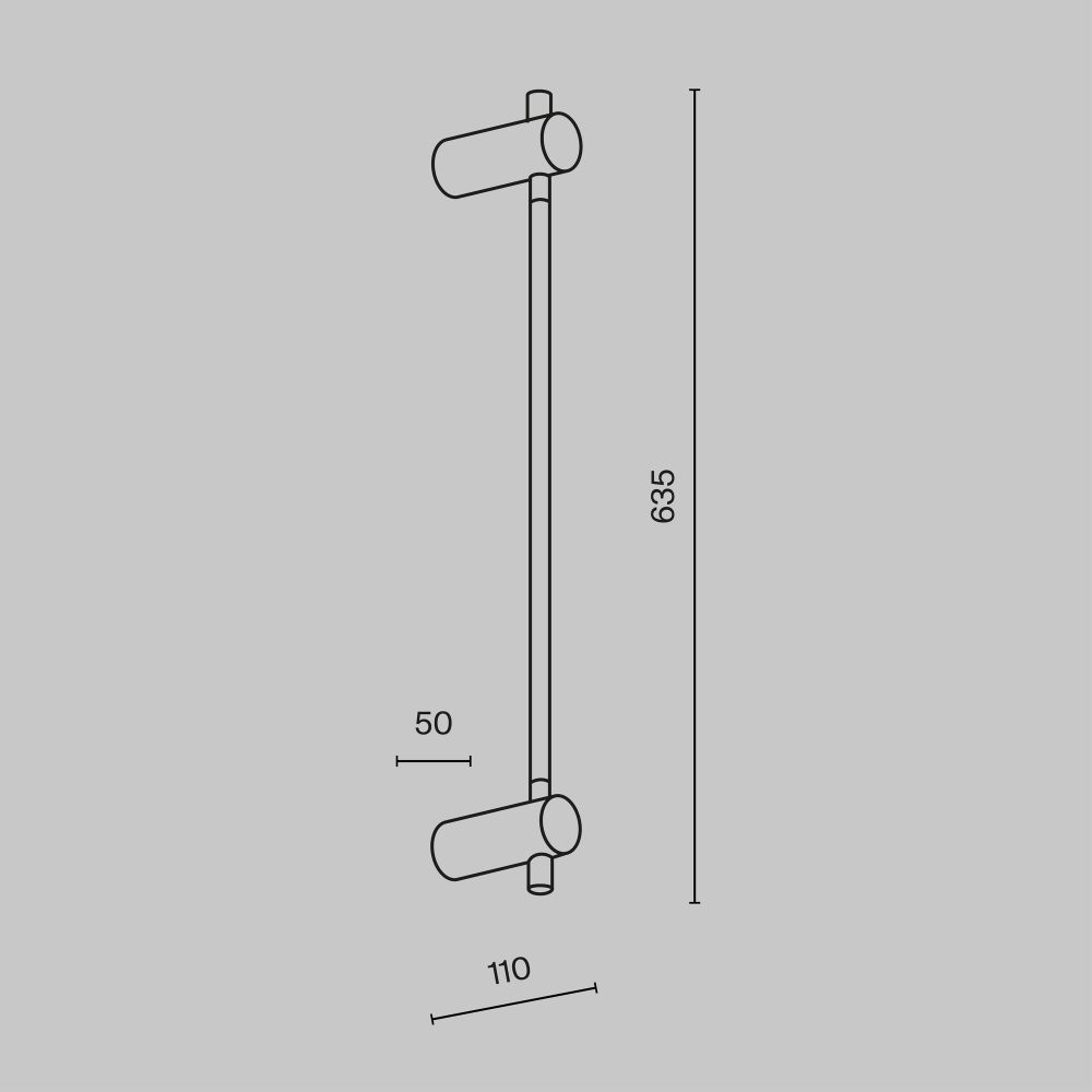 Настенный светодиодный светильник Maytoni Rotta MOD413WL-L6B3K